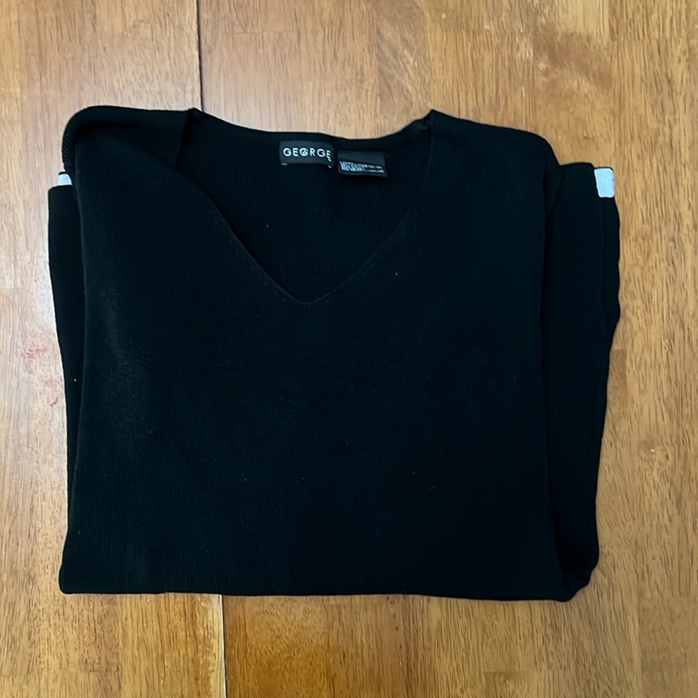 black sweater